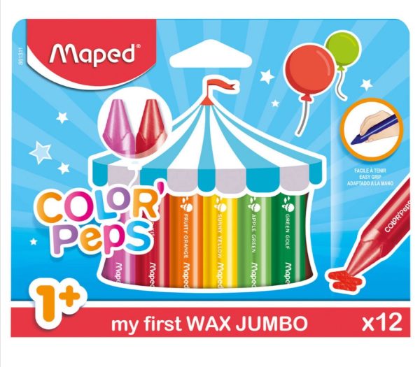 Jumbo colorpeps candle crayons 12 pcs