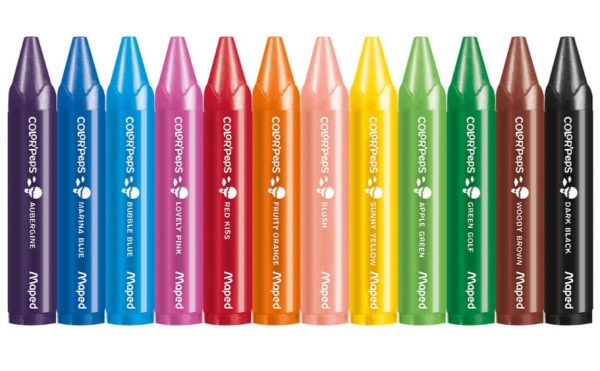 Jumbo colorpeps candle crayons 12 pcs
