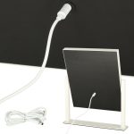 LED make-up mirror with USB bulbs 30x40cm