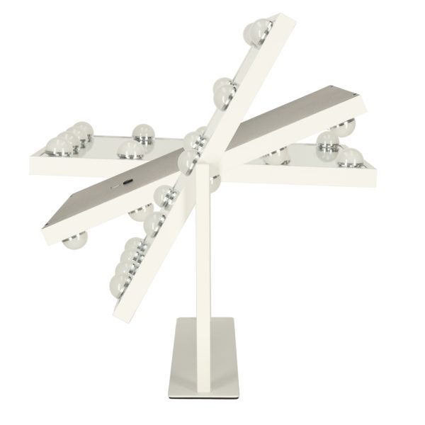 LED make-up mirror with USB bulbs 30x40cm