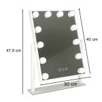 LED make-up mirror with USB bulbs 30x40cm