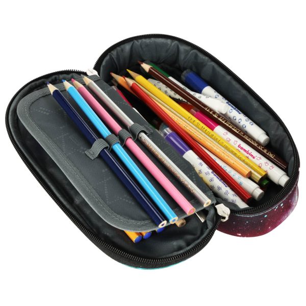 Padded sachet pencil case with flap Nebula