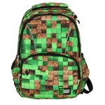 Stright pixel cubes school backpack