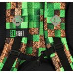Stright pixel cubes school backpack