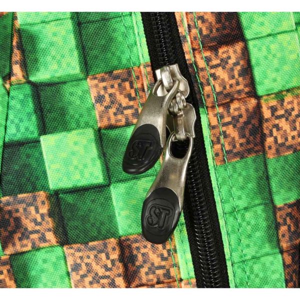 Stright pixel cubes school backpack