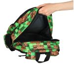 Stright pixel cubes school backpack