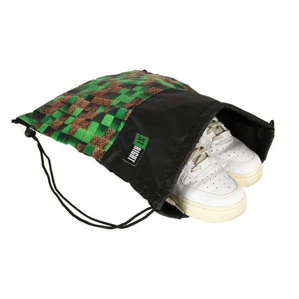 Pixel Cubes children's shoe bag