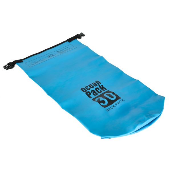Inflatable waterproof bag 30l blue