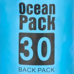 Inflatable waterproof bag 30l blue