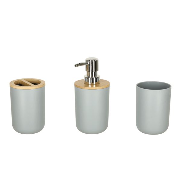 Bathroom set 6 pcs grey