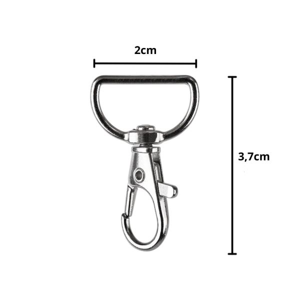 Metal fish snap hook 500pcs
