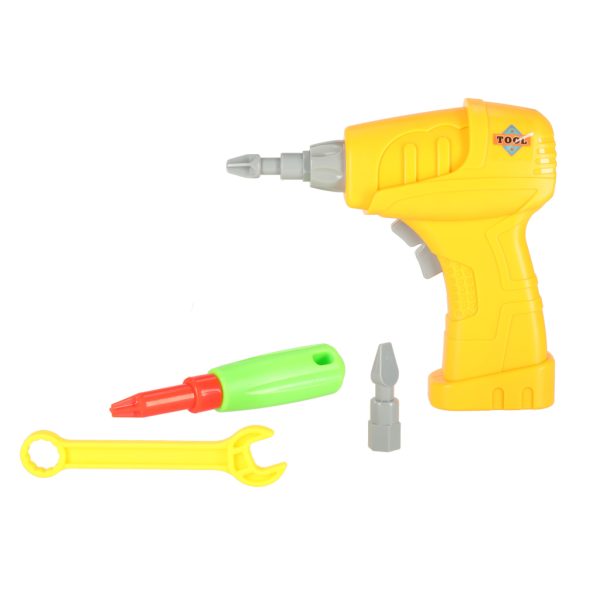 Building blocks in a suitcase + screwdriver space