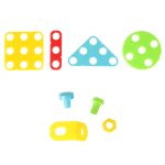 Building blocks in a suitcase + screwdriver space