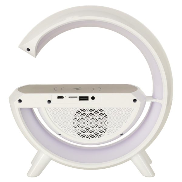 LED RBG light with wireless charger radio alarm clock