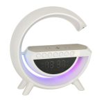 LED RBG light with wireless charger radio alarm clock