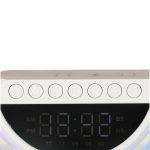 LED RBG light with wireless charger radio alarm clock