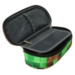Padded sachet pencil case with flap pixel cubes