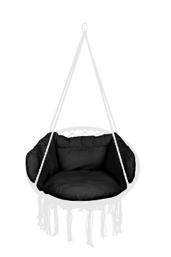 Stork's nest cushion black