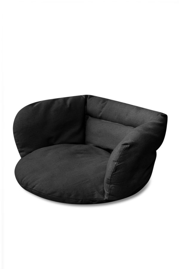 Stork's nest cushion black