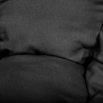 Stork's nest cushion black