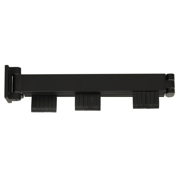 Retractable folding wall hanger 123cm black