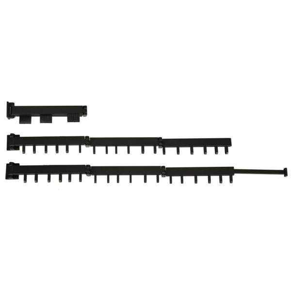 Retractable folding wall hanger 123cm black
