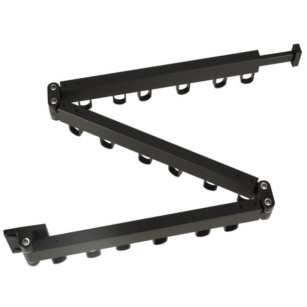 Retractable folding wall hanger 123cm black