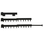Retractable folding wall hanger 90cm black