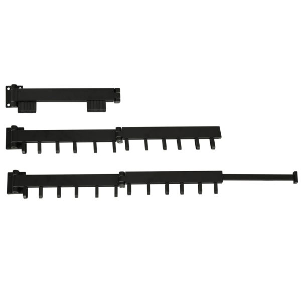 Retractable folding wall hanger 90cm black