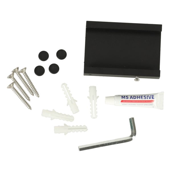Retractable folding wall hanger 90cm black