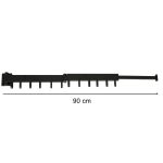 Retractable folding wall hanger 90cm black