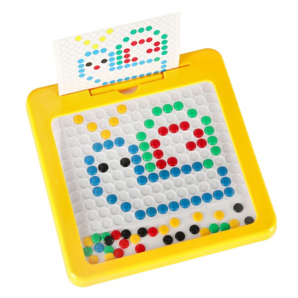 Magnetic montessori board dots yellow