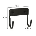 Ironing board hanger holder metal 15 kg black