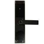 Code fingerprint door handle card black