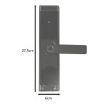 Code fingerprint door handle card black