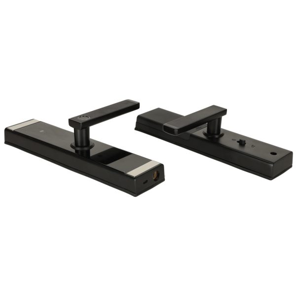 Code fingerprint door handle card black