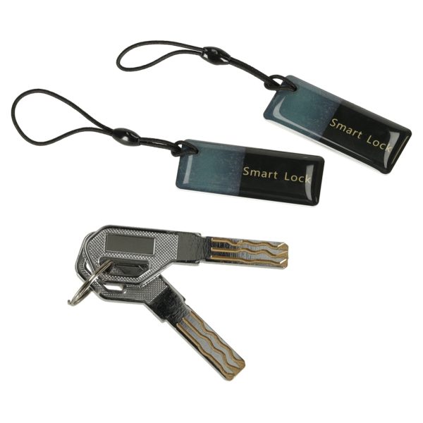 Code fingerprint door handle card black