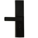 Code fingerprint door handle card black