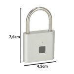 Fingerprint padlock nteligent black