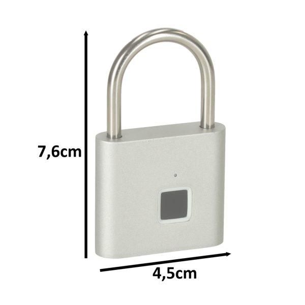 Fingerprint padlock nteligent black