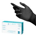 All4med disposable diagnostic nitrile gloves black XS 10x100 pieces