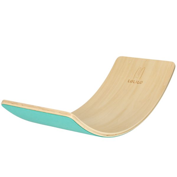 Balance board with felt blue
