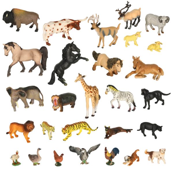 Animals figures zoo set 28pcs