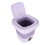 Mini portable washing machine folding 12L purple