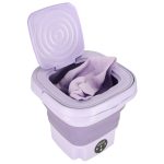 Mini portable washing machine folding 12L purple