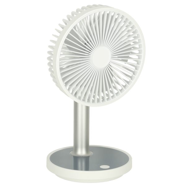Stand fan on foot white