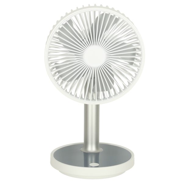 Stand fan on foot white