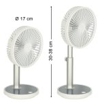 Stand fan on foot white