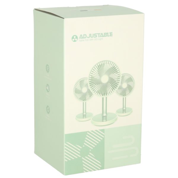 Stand fan on foot white