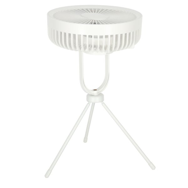 Mini standing desk fan white